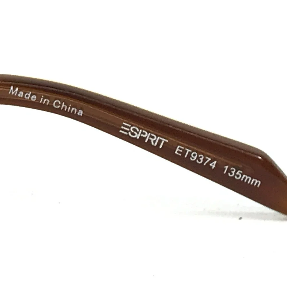 Esprit Eyeglasses Frames ET9374 535 Copper Brown Rectangle Full Rim 52-19-135
